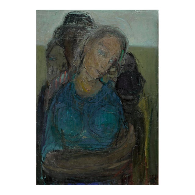 1970s Modern Figurative -- Madre Del Mundo by Rodrigo Ramirez Pimentel For Sale