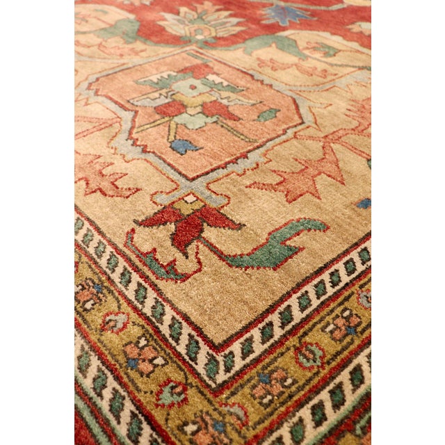Modern Pasargad Home Serapi Rust Wool Area Rug- 5' 1'' X 6'11'' For Sale - Image 3 of 6