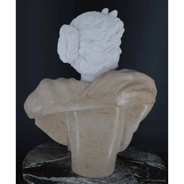 Unknown Artist, Bust of Young Woman, Marble For Sale - Image 6 of 8