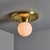 Brass 1960s Achille Castiglioni & Pier Giacomo 'Light Ball' Wall or Ceiling Lamp for Flos For Sale - Image 8 of 18
