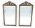La Barge Pair of c1940s 23x44 Rectangle Mirrors With French Baroque Bay Leaf Decorations For Sale - Image 4 of 8
