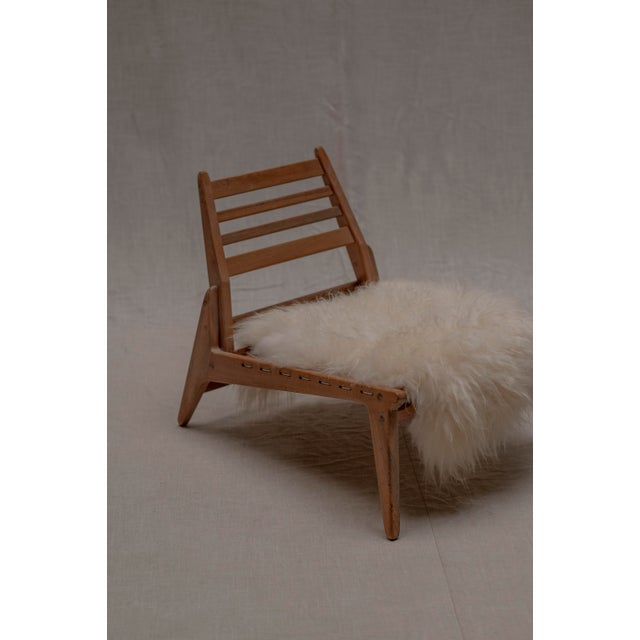 Vintage Hunting Lounge Chair from VEB Deutsche Werkstätten Hellerau, 1950s For Sale - Image 4 of 16