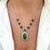 Early 21st Century 18k White Gold 14.00ct Green Burmese Jadeite Jade Diamond Pendant Necklace For Sale - Image 5 of 8