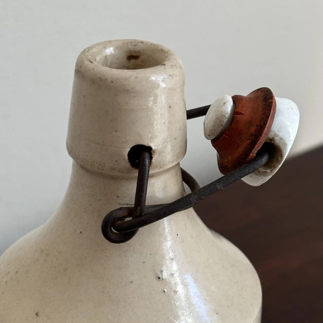 Ceramic Early 20th Century Stoneware Ginger Pop Bottle For Sale - Image 7 of 11