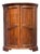 18th Century French Walnut Bowfront Corner Cabinet For Sale