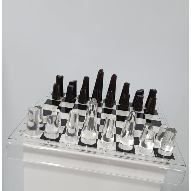 Acrylic Glass Chess Board, 1980s For Sale - Image 8 of 18