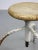 Vintage Industrial White Swivel Chair For Sale - Image 6 of 12