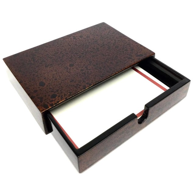 Vintage Lacquer Desk Top Stationery Accessory For Sale - Image 12 of 12