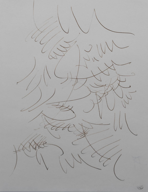 Dora Maar, Plant Composition, Original Ink Drawing