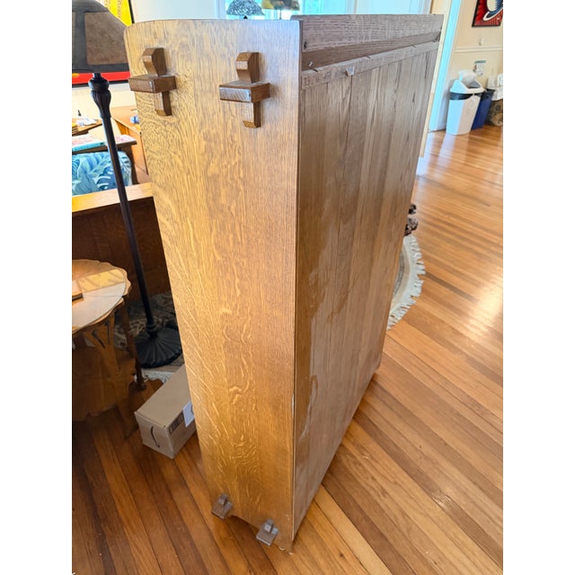 Stickley Arts & Crafts Oak Single Door Bookcase For Sale In Miami - Image 6 of 6