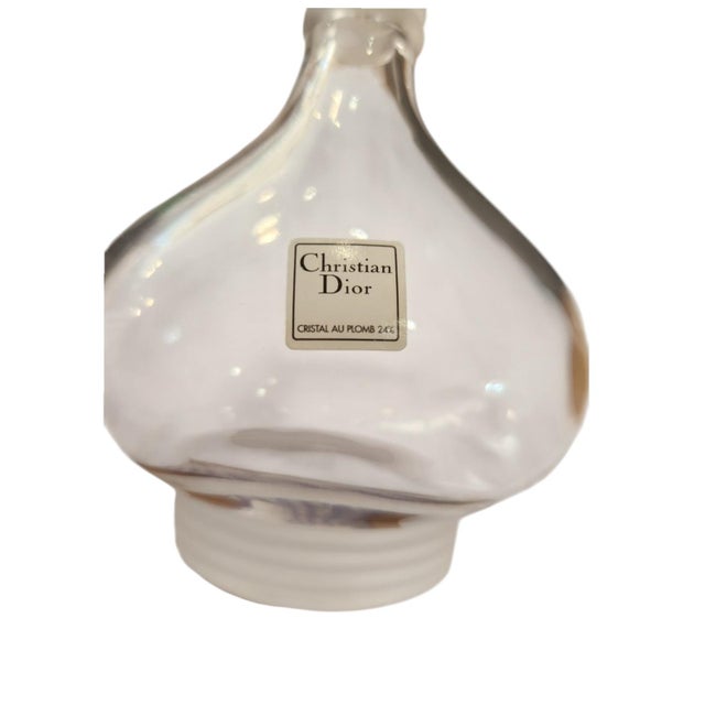 Large Crystal Perfume Bottle from Christian Dior For Sale - Image 3 of 6