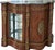 Early 20th Century French Louis XVI Revival Bronze-Mounted Marquetry & Marble-Top Display Credenza For Sale - Image 10 of 11