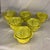 These are vintage Secla Portugal majolica yellow cabbage leaf individual soup bowls with matching lids, featuring a...
