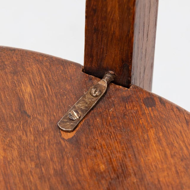 Dutch Art Deco Amsterdam School Side Table, 1920s For Sale - Image 10 of 11