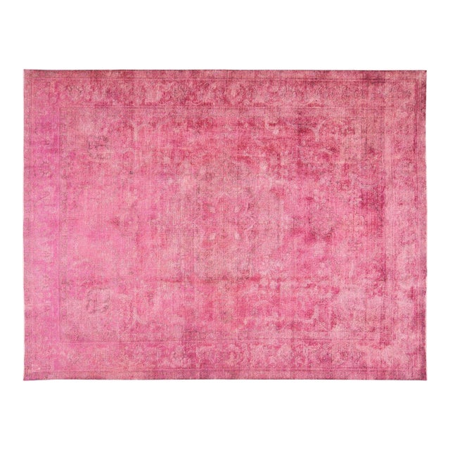 Vintage Hand Knotted Wool Rug, 9'7''x12'8" For Sale