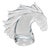 Horse Head Sculpture from Daum For Sale