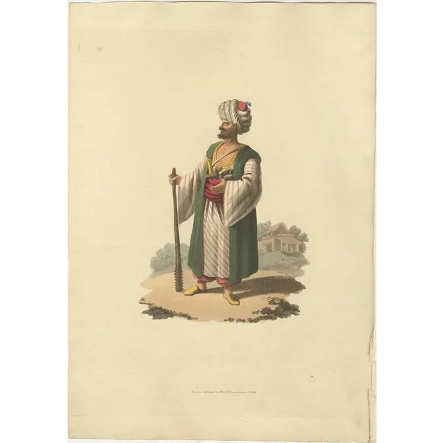 This print is from 'The Military Costume of Turkey. Illustrated by A Series of Engravings. from Drawings made on the Spot....