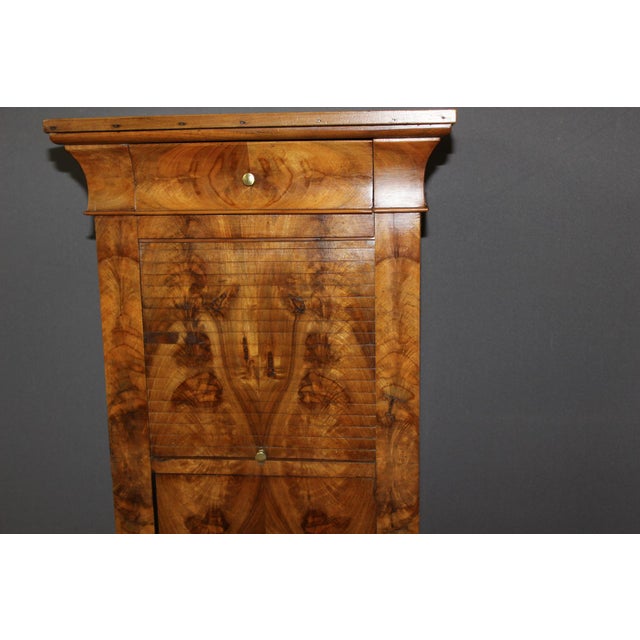 Antique Bedside Table in Walnut, 1800s For Sale - Image 4 of 13
