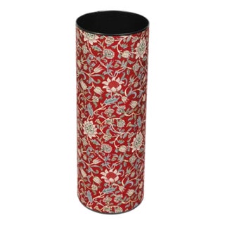 Evenlode Red Flowers Tapestry Umbrella Stand For Sale