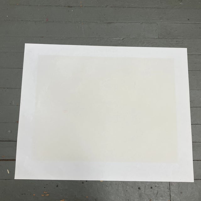 1980s 1980’s Original Contemporary Lithograph by John Cederstrom “Poppy Begonia Flower” For Sale - Image 5 of 6