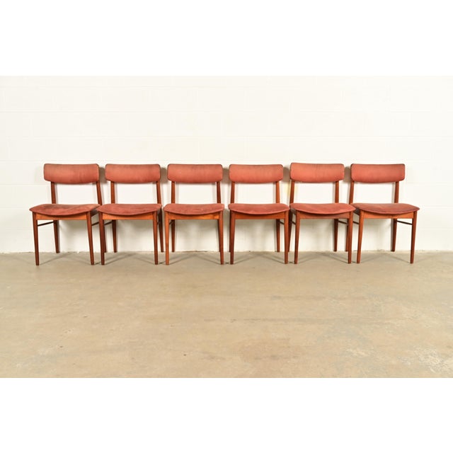 Mid-Century Modern Finn Juhl Style Danish Modern Sculpted Teak Dining Chairs, Set of Six For Sale - Image 3 of 13