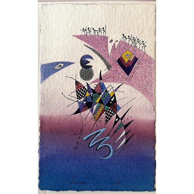 Gerald Rumata, Untitled, Mixed Media, Signed For Sale - Image 5 of 5