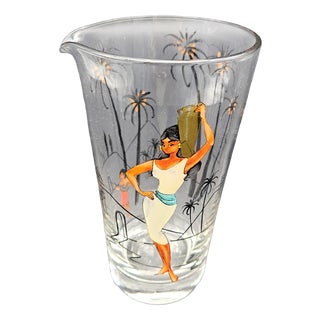 Cocktail Water Pitcher with Pin-Up Motif, 1950s For Sale