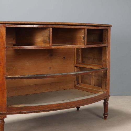 Walnut Demi-Lune Chest of Drawers For Sale - Image 9 of 11