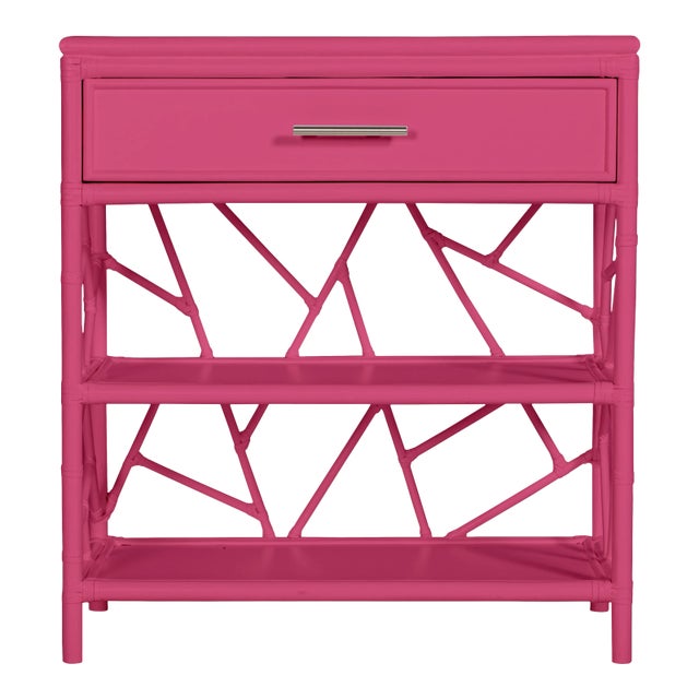Tiffany End Table in Hot Pink For Sale
