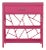 Tiffany End Table in Hot Pink For Sale