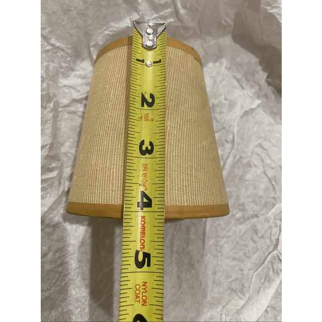 Early 21st Century Vintage Rustic Style Barrel Fabric Lamp Shade For Sale - Image 5 of 7
