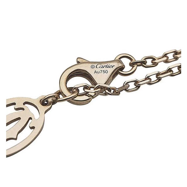 Rose Vintage Cartier D’Amour 18k Rose Gold Diamond Bracelet For Sale - Image 8 of 10