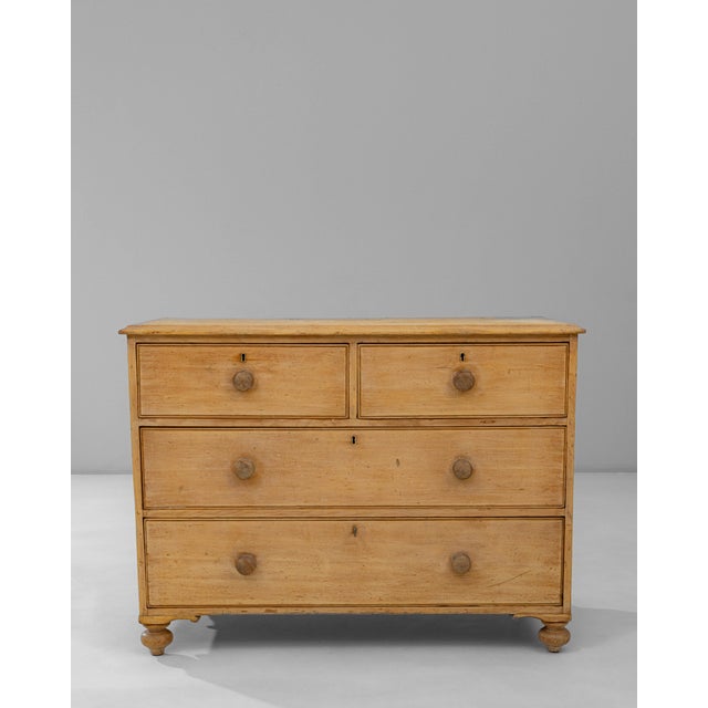 English 19th Century English Wooden Chest Of Drawers For Sale - Image 3 of 18