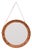 Round Pine Wall Mirror by Uno & Östen Kristiansson, Sweden, 1960s For Sale