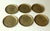Metal 6 Design Solid Brass Coasters by Collini/Austria as a Set - Vintage From the 60s For Sale - Image 7 of 9