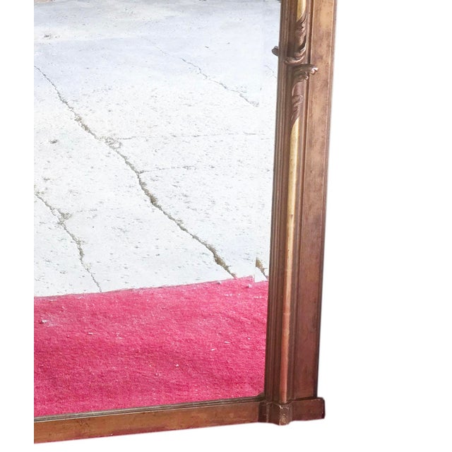 Antique Overmantle Gilt Wall Mirror, 1890s For Sale - Image 3 of 8