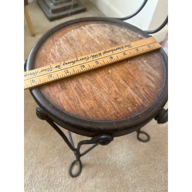 Early 20th Century Antique Ice Cream Parlor Chair - Childs - Twisted Wire For Sale - Image 5 of 7
