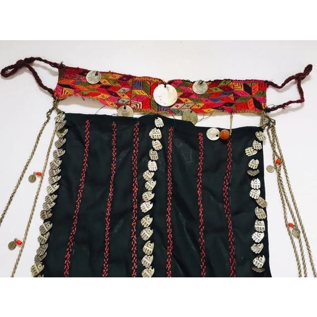 Middle Eastern, Palestinian, Egyptian Bedouin women face veil, from the Bedouin tribes of the Sinai Desert. Vintage or...