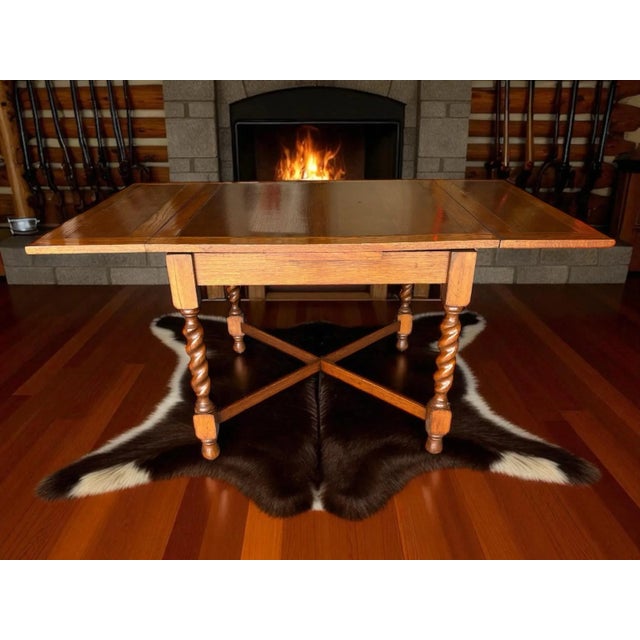Beautiful table in excellent condition. Sturdy and has an excellent finish. Table is 36 x 36 x 30” tall without leafs....