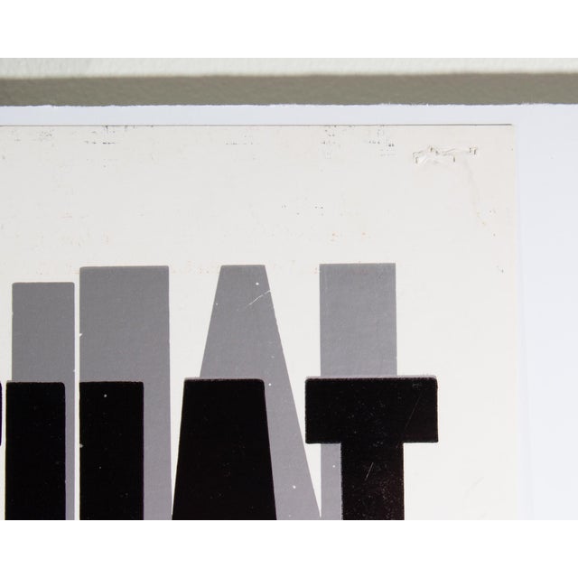 Early 21st Century “I Put That Thang Down” Letterpress Poster by Carl Pope Jr. For Sale - Image 5 of 8