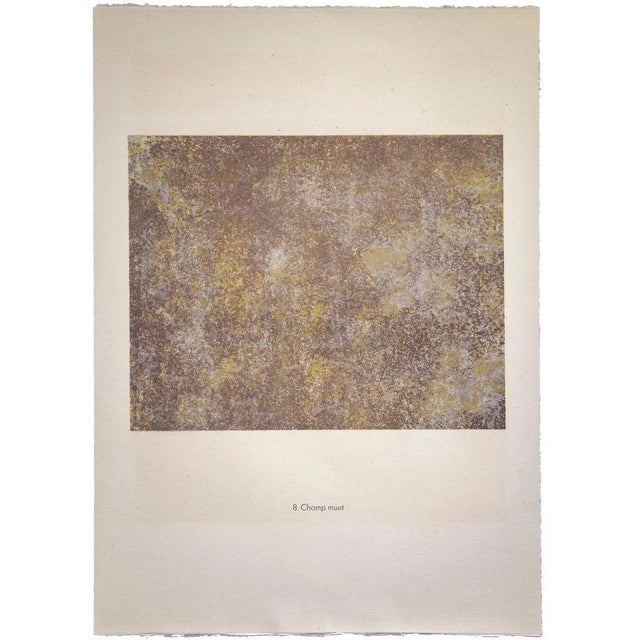 Champ muet is an original b/w lithograph from the album spectacles by the french founder of art brut, jean dubuffet. Very...