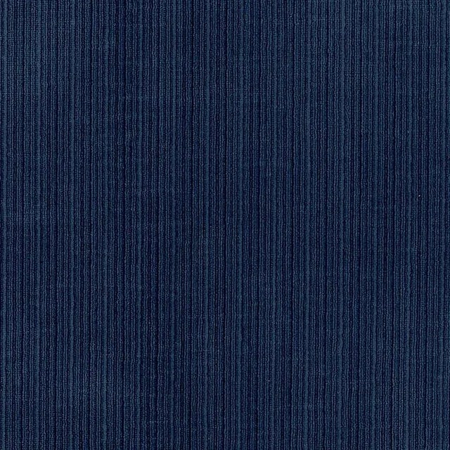 Contemporary Schumacher Antique Strie Velvet Fabric in Midnight For Sale - Image 3 of 3