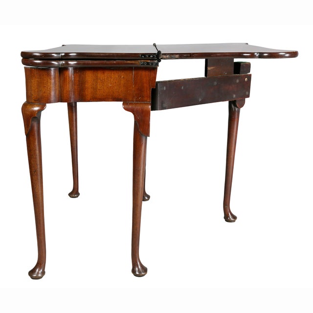 George II Mahogany Triple Top Games Table For Sale - Image 9 of 12