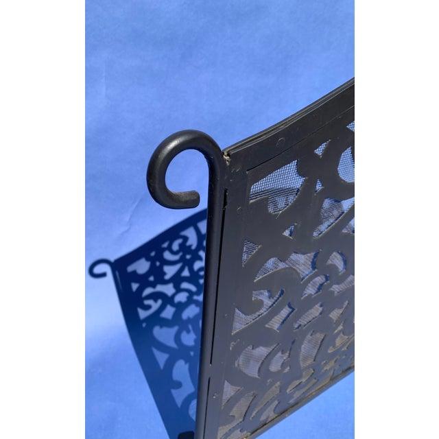 1990s Metalwork Fireplace Screen Chairish