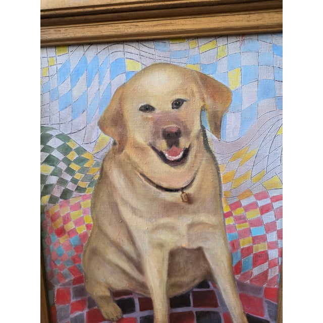 Paint Dog Portrait Painting For Sale - Image 7 of 7