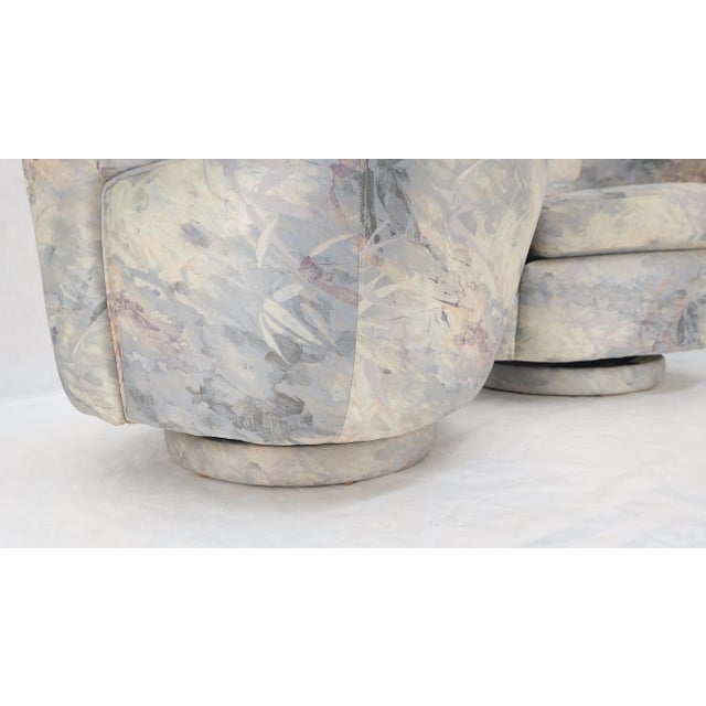 Pair Mid-Century Modern Milo Baughman Thayer Cogging Swivel Barrel Lounge Chairs For Sale - Image 14 of 18