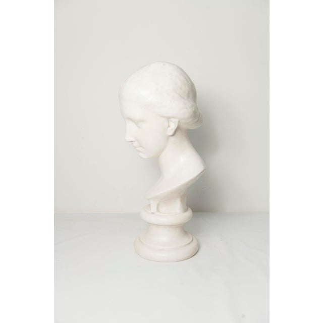 Marble Bust of a Woman, 1800s For Sale - Image 11 of 17