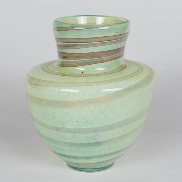 Mdina Art Glass Vase For Sale - Image 4 of 15