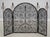 French Country Wrought Iron 3 Panel Firescreen For Sale - Image 11 of 12
