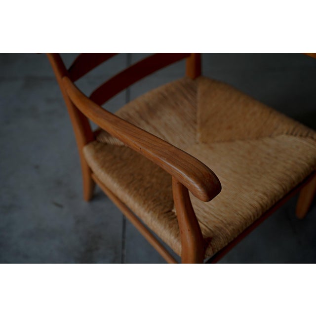 Armchair with Rush Seating, Germany, 1960s For Sale - Image 11 of 13